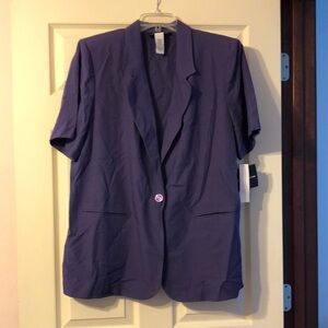 NWT Vintage Sag Harbor Purple Blazer 16W
